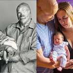 image for 120 surgeries later, Joe Kinan (Station Fire survivor)holds the daughter he never thought he'd have.
