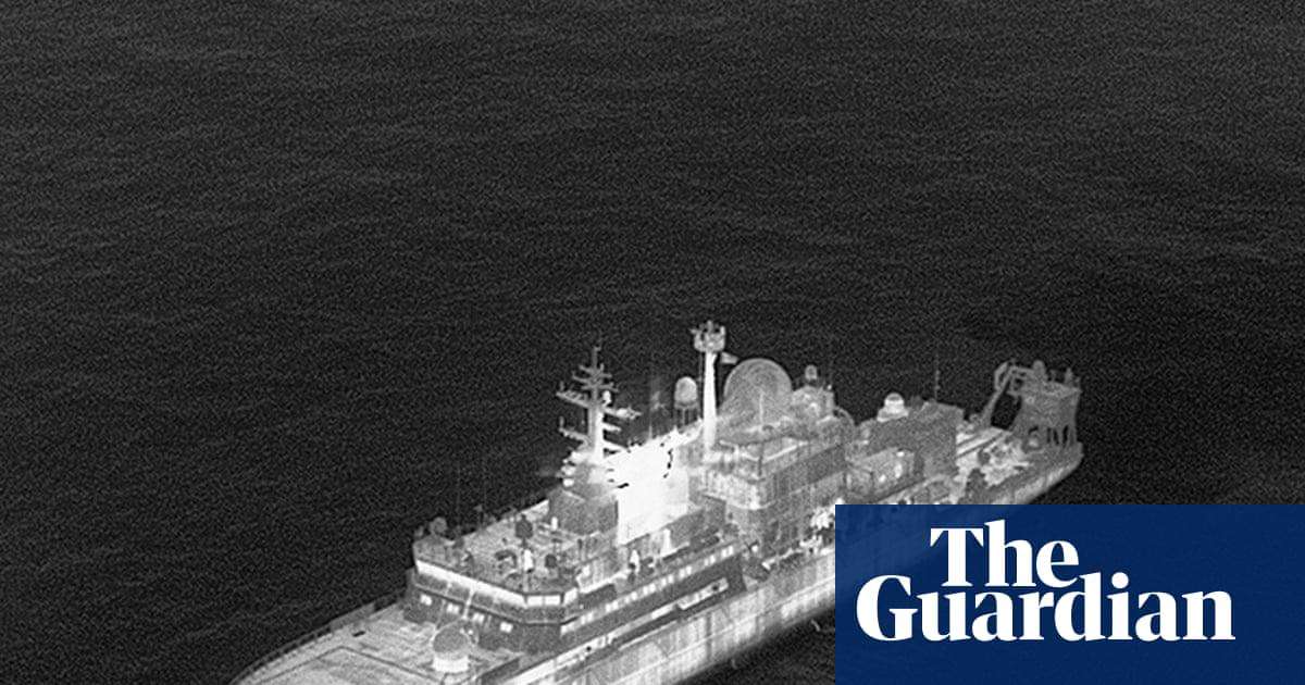 image for Russian spy ship enters British waters and shines lasers at military pilots