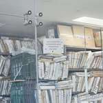 image for "Dont put more files here. "Look the danger" " made me smile yesterday. Public hospital in my city.