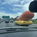 image for (OC) Was doing 70mph and got passed by the Weinermobile in Atlanta
