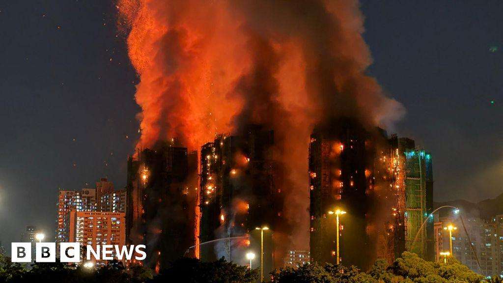 image for Hong Kong: At least 44 dead and hundreds missing after fire engulfs tower blocks