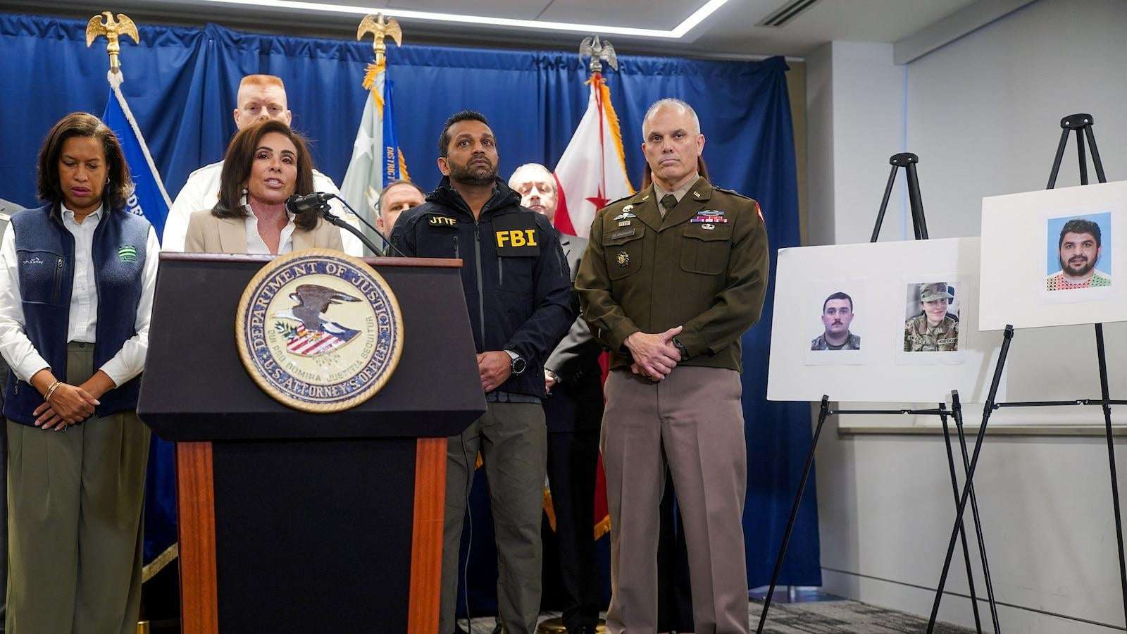 image for 1 of 2 National Guard members wounded in 'targeted shooting' has died, Trump says
