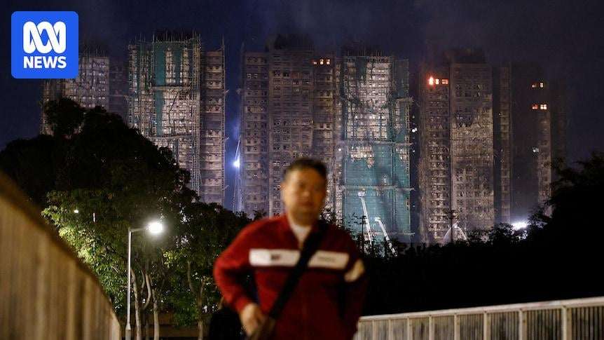 image for Eight arrested and 128 people dead as alarm faults confirmed in Hong Kong fire