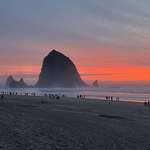 image for Winter sunset in Oregon (OC)