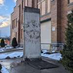 image for A section of the Berlin Wall located in downtown Syracuse, NY.