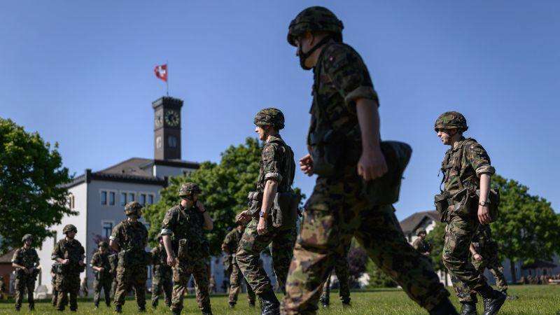 image for Swiss voters consider whether women, like all male citizens, must do national service