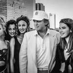 image for President Donald Trump posing with teen models at the “Look of the Year” competition (1991)