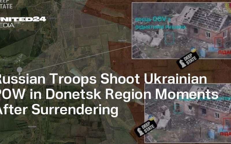 image for Russian Troops Shoot Ukrainian POW in Donetsk Region Moments After Surrendering, Video — UNITED24 Media