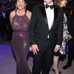 image for Elon Musk posing with Ghislaine Maxwell at the Vanity Fair Oscars party (2014)