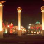image for An intimidating look at Berlin illuminated at midnight in honor of Hitler’s 50th birthday, 1939
