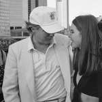 image for President Donald Trump peeking at a teen model during the Look of the Year event (1991)