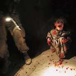 image for Iraqi Girl At Checkpoint, 2005 U.S. soldiers opened fire at her  family car, her parents shot dead.