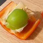 image for [OC] My red pepper has a green pepper in it.