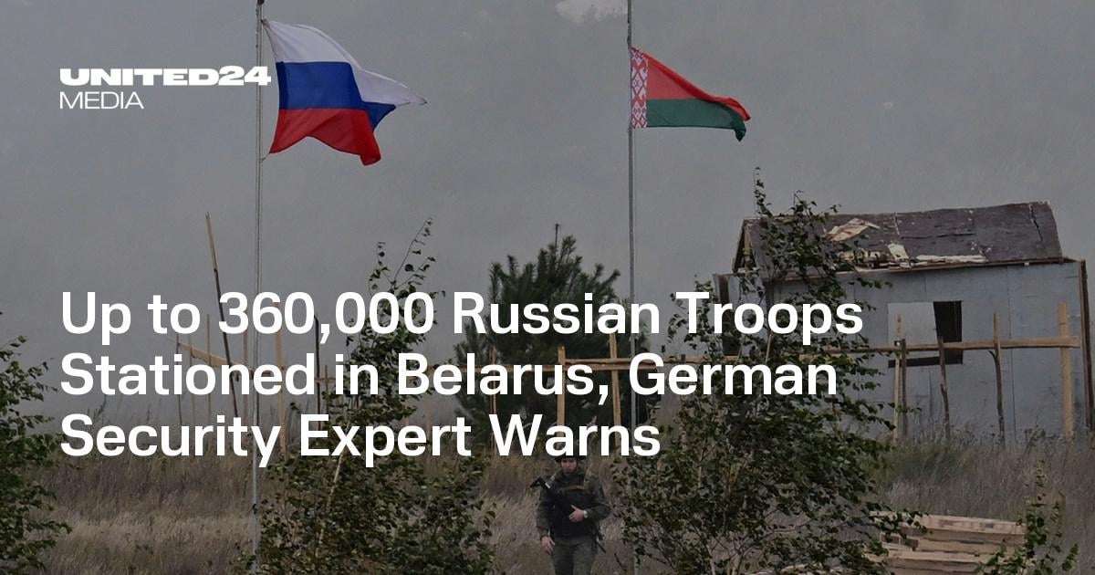 image for Up to 360,000 Russian Troops Stationed in Belarus, German Security Expert Warns