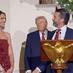 image for Don Jr proposes while Trump stares at her chest