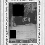 image for Epstein and a woman holding a check from Trump