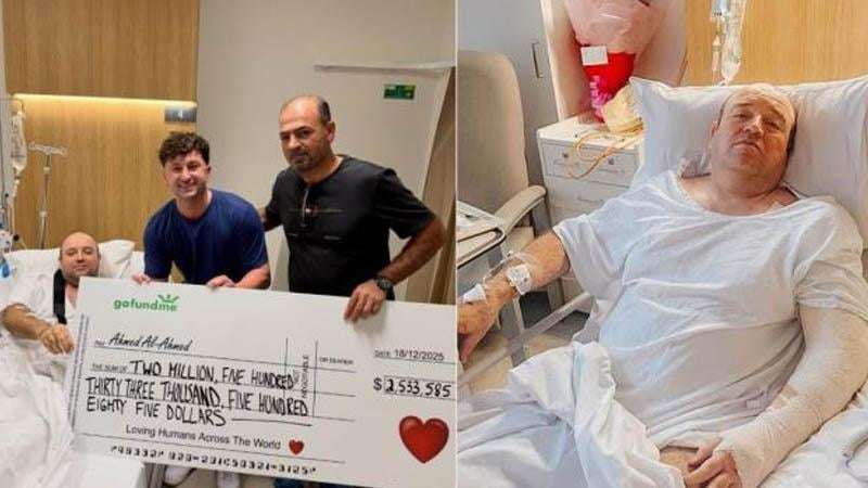 image for Bondi shooting hero gets $2.5 million in donations and global praise for risking everything to stop the attacker