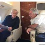 image for Noam Chomsky with Jeffrey Epstein aboard the self described, “Lolita Express”