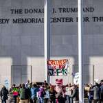 image for Protest over Trump vandalism of the Kennedy Center in Washington, DC