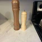 image for Handmade salt and pepper shakers gifted to us for Christmas.