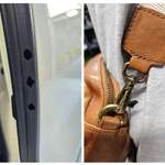 image for [OC] Months of mystery holes in our car. The criminal: My wife’s handbag hook
