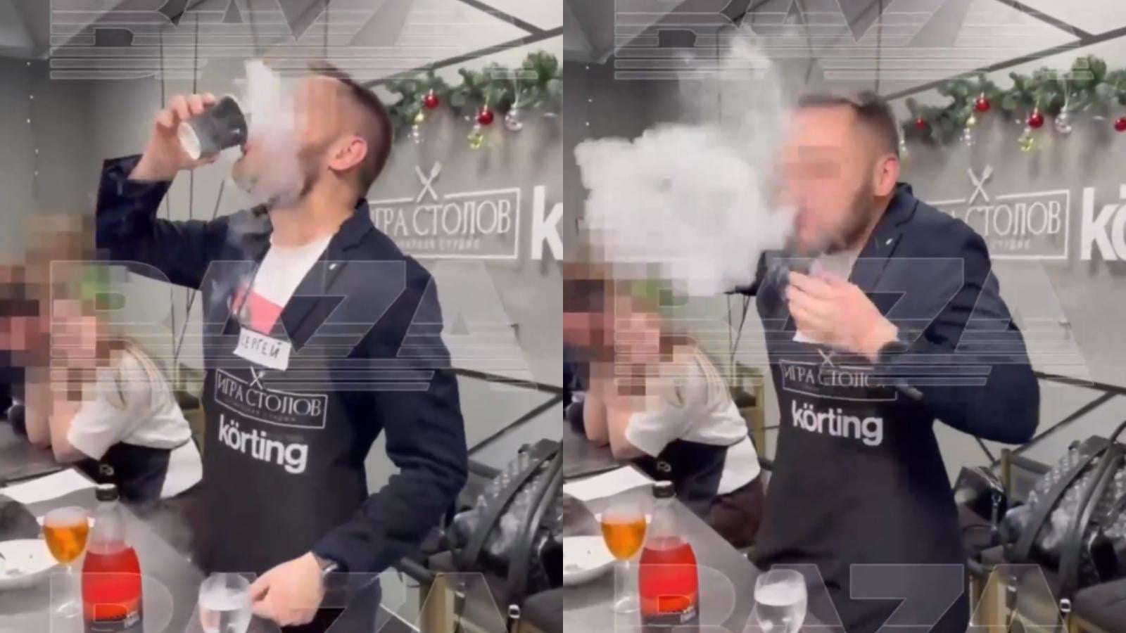 image for Man ruptures stomach drinking celebrity chef’s liquid nitrogen cocktail