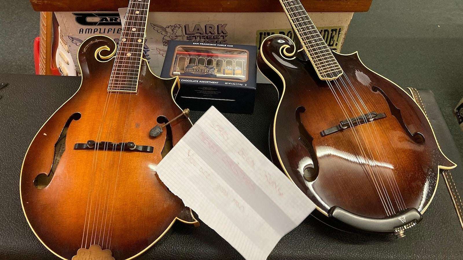 image for ‘Sorry, I been drunk’: Thief returns stolen mandolins to New Jersey guitar store with apology note