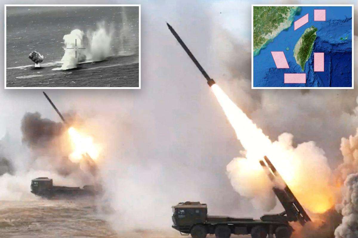 image for China unleashes hail of live fire in intense, large-scale military drills near Taiwan