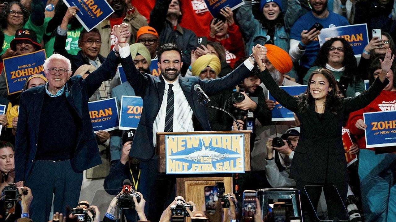 image for AOC to deliver opening remarks at Mamdani's inauguration, Bernie Sanders to administer oath of office
