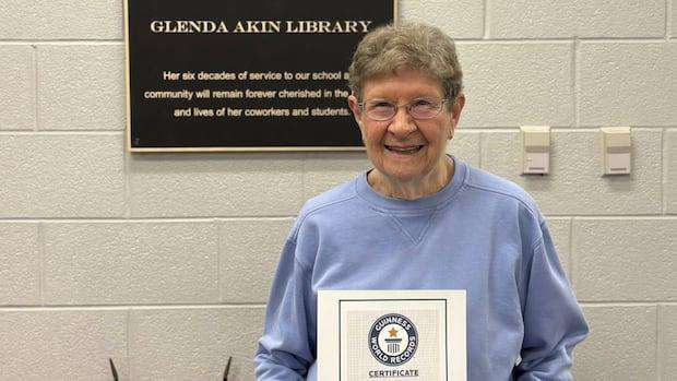 image for Teacher wins Guinness World Record for working 61 years at the same school