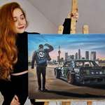 image for My oil painting of Ken Block which I finished back in 2023