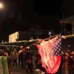 image for [OC] American Flag Burned in Greece in Solidarity with Venezuela.