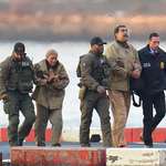 image for OC: Maduro and his wife in handcuffs after landing at a Manhattan helipad en route to a courthouse