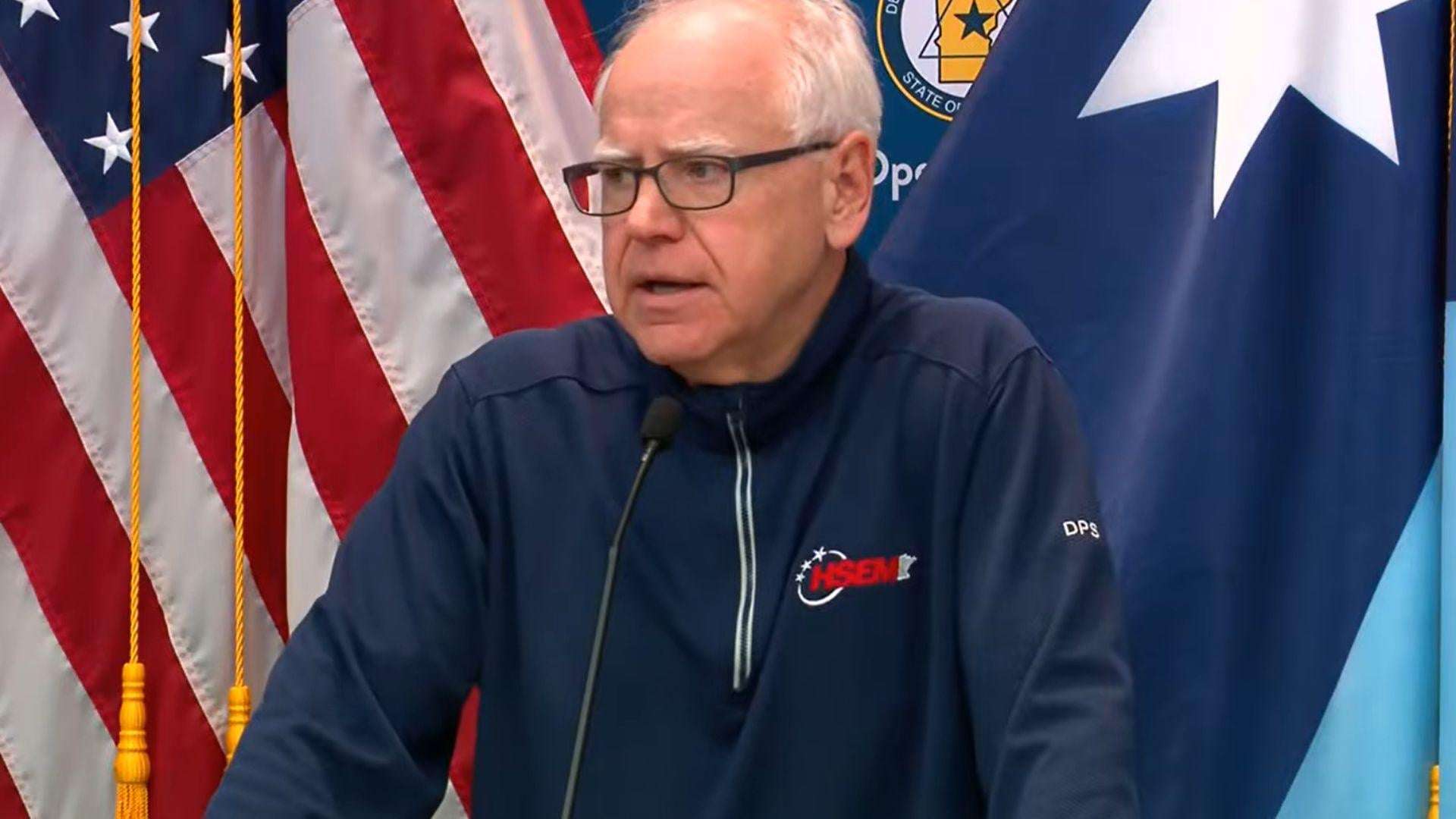 image for Gov. Walz authorizes Minnesota National Guard to be staged