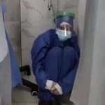 image for Egyptian nurse in shock after the deaths of several patients during the COVID-19 pandemic,  2021