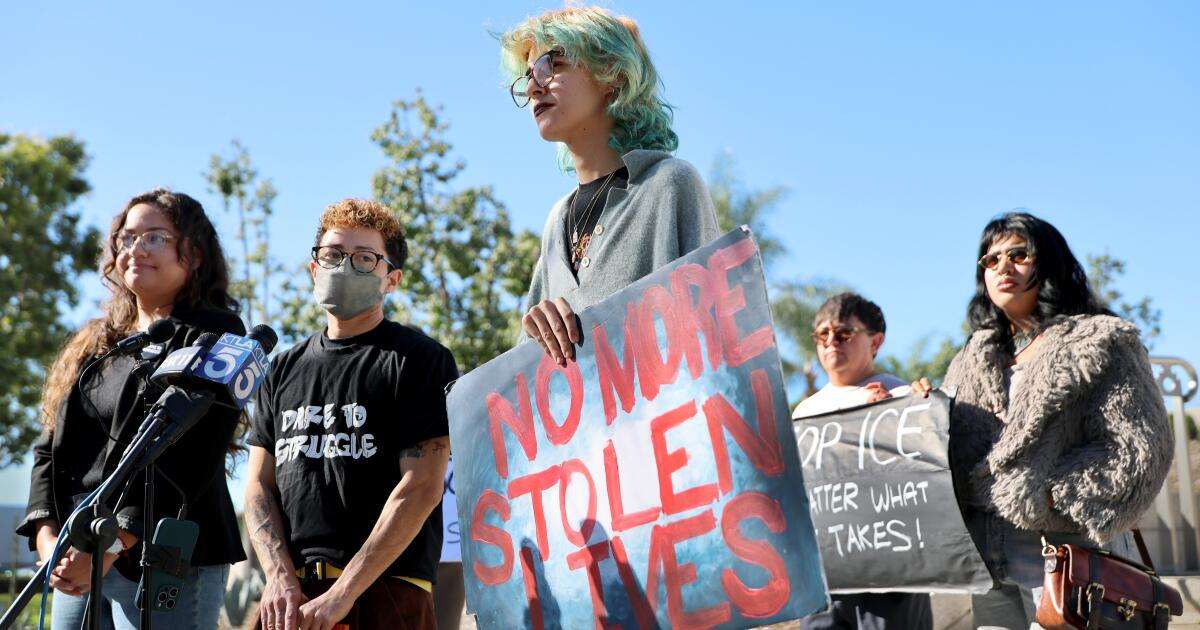 image for Anti-ICE protester blinded by federal agent during demonstration in Santa Ana, family says