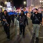 image for Black Panther Party members at a recent protest