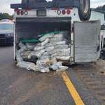 image for [OC] An armored truck overturns on a Florida highway, spilling millions of dollars.