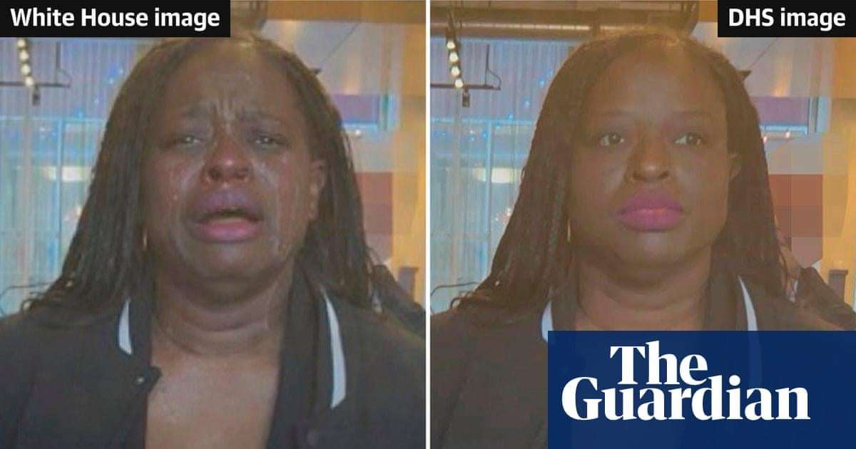 image for White House posts digitally altered image of woman arrested after ICE protest