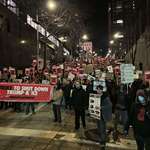 image for [OC] Seattle march tonight in solidarity with Minnesota general strike
