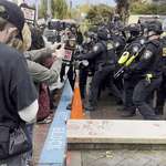 image for [OC] DHS agents pull I.C.E. protester across the blue line and then arrest her for "trespassing"