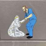 image for Mural of Alex Pretti in Seattle, Washington. Artwork by Topsy.