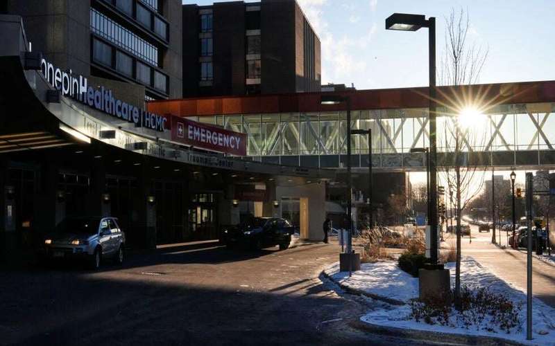 image for ICE claim that a man shattered his skull running into wall triggers tension at a Minnesota hospital