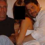 image for On the right is the director of the new MELANIA movie. On the left, Jeffrey Epstein