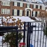 image for [OC] Flowers outside of the Home Alone house in honor of Catherine O'Hara - Winnetka, Illinois, USA
