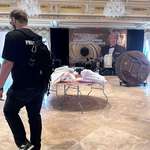 image for A banner I had to help hang the first time I worked at Mar a Lago.