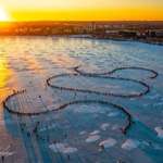 image for Hundreds of people spelled out the distress signal "SOS" on Bde Maka Ska in Minneapolis [non-OC]
