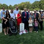 image for Trump in 2024 at Arlington Cemetery.