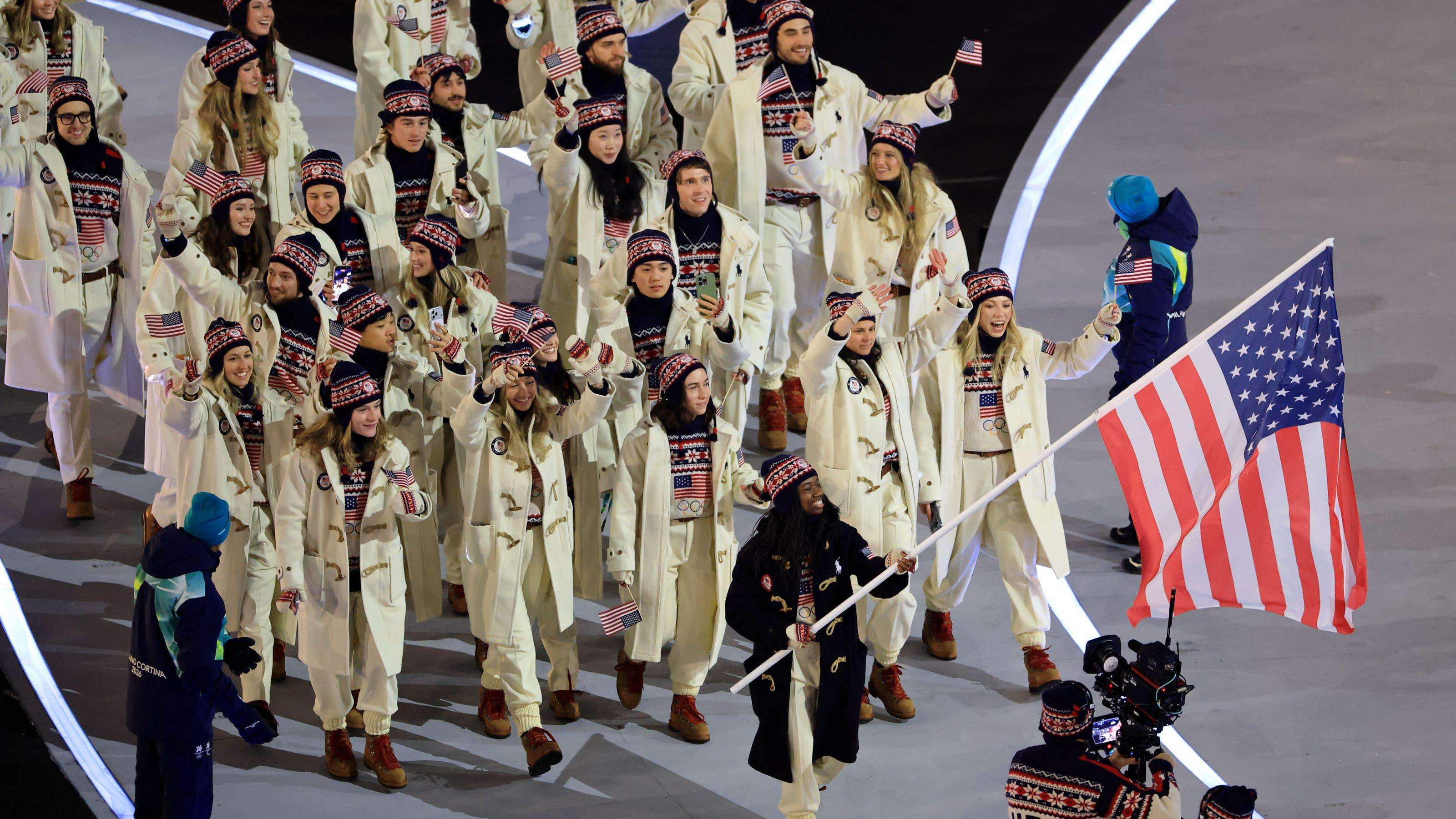 image for US athletes cheered, JD Vance booed during Winter Olympics opening ceremony