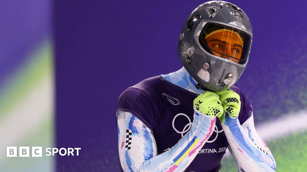 image for IOC bans Ukrainian skeleton pilot Vladyslav Heraskevych over 'helmet of remembrance'